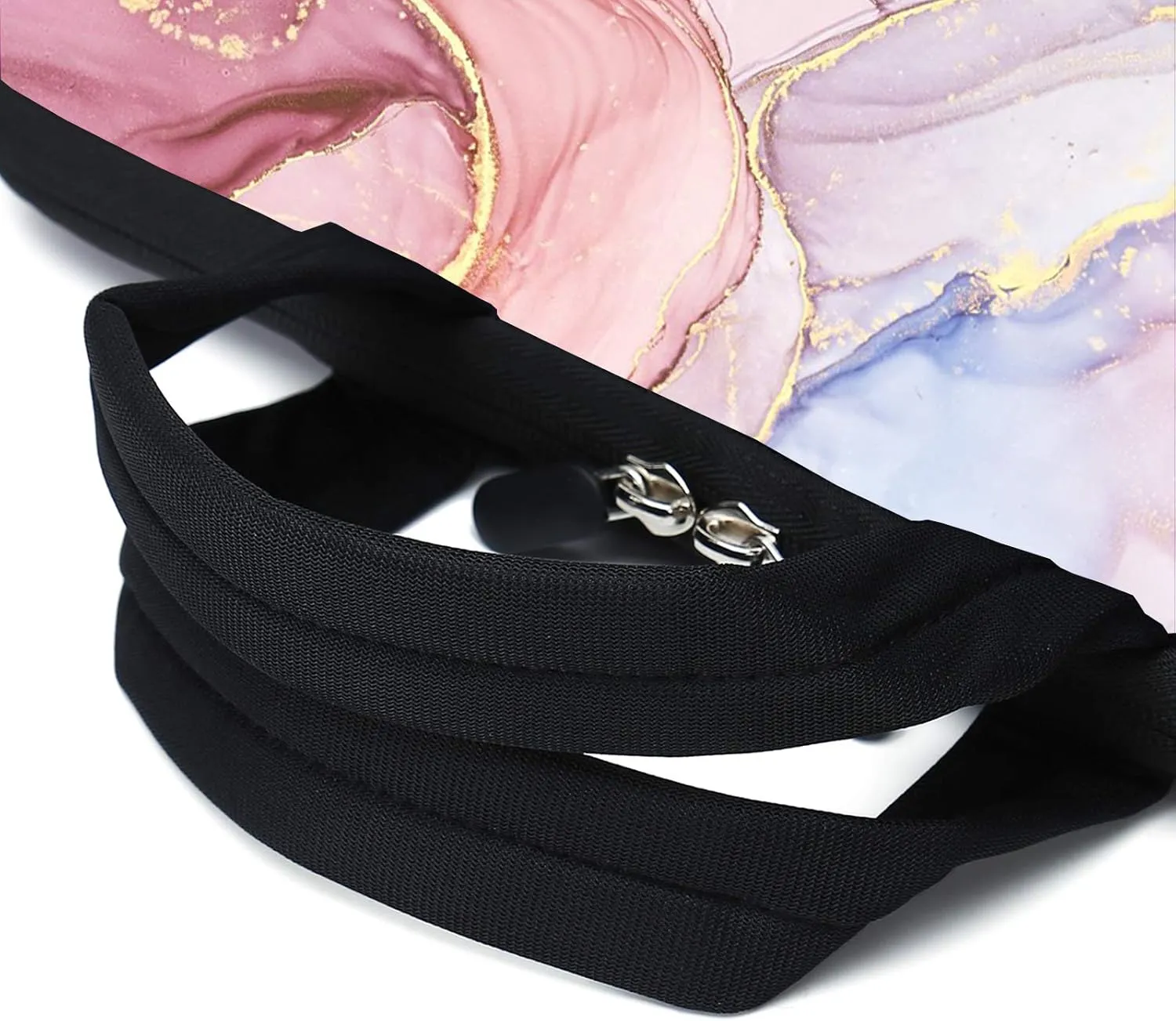 13.3" laptop bag adjustable shoulder strap with handle accessory pocket fits 11.6" 12" 12.1" 13" 13.3" Laptops/notebook/ebooks/chromebook/iPad(Pink Marble)