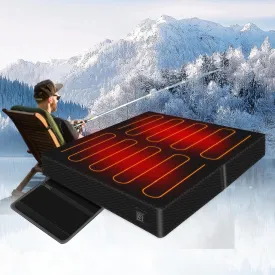 18.5'' x 16.14'' Zippered Heated Seat Cushion, Heated Seat Cushion for Stadium Camping, Bleachers, Outdoor Activities (Batteries Not Included)