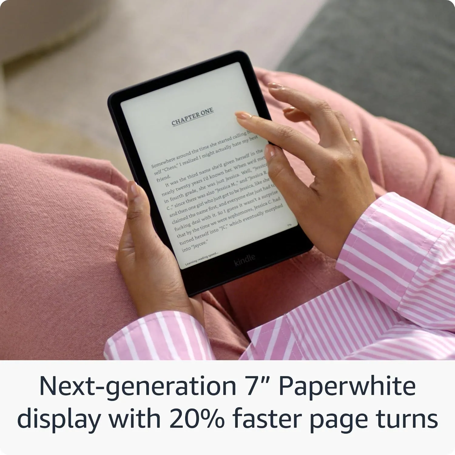 All-new Amazon Kindle Paperwhite (16 GB)  Our fastest Kindle ever, with new 7" glare-free display, and weeks of battery life  Raspberry   3 Months of Kindle Unlimited (with auto-renewal)