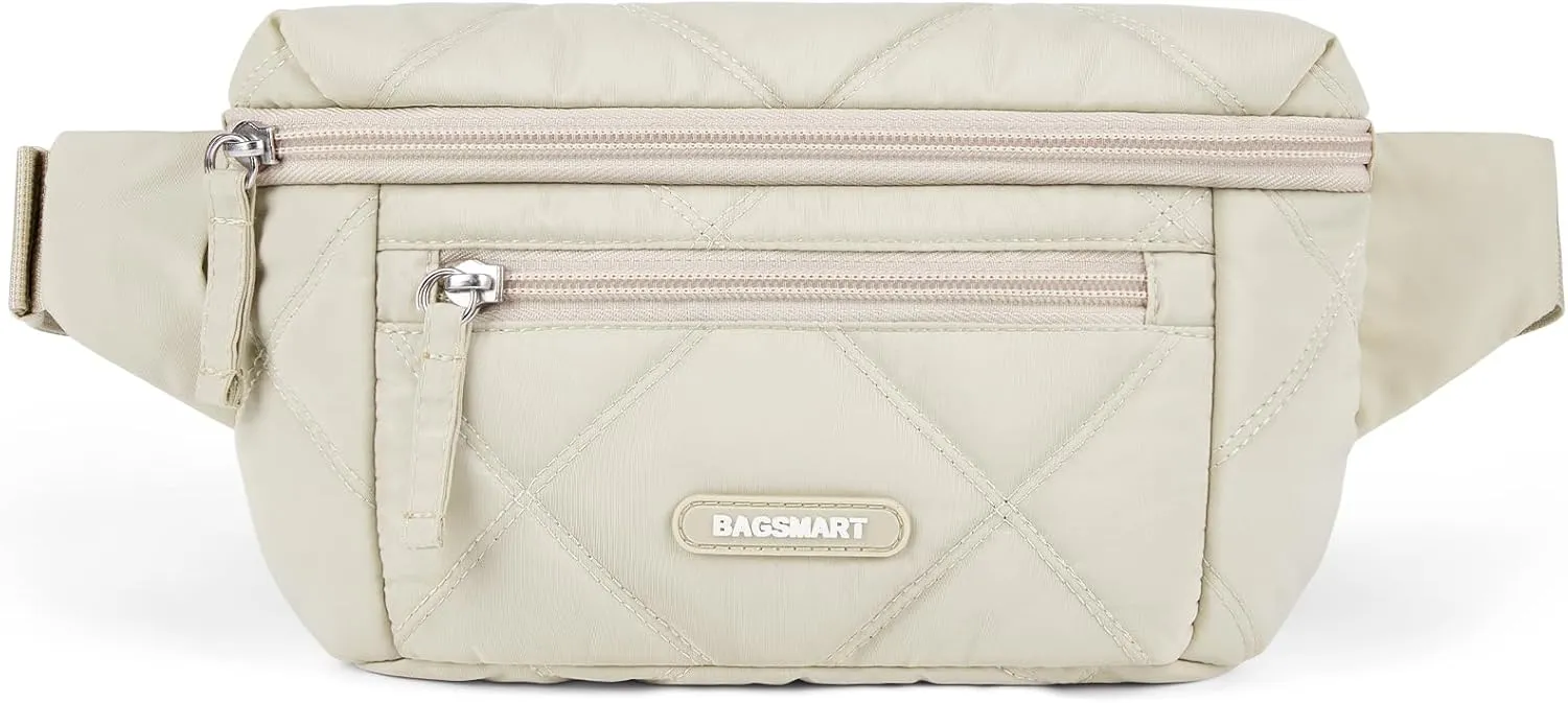 BAGSMART Women's Adjustable Waist Pack Fanny Belt Bag with Strap for Hiking, Running, Travel