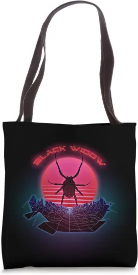 Black Widow | 80s Retro Feminist Scary Spider Lover Tote Bag