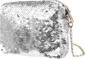 BOLLEY JOSS Sparkle Sequins Mini Purse for Women Bling Crossbody Evening Handbag Clutch Glitter Shoulder Bag