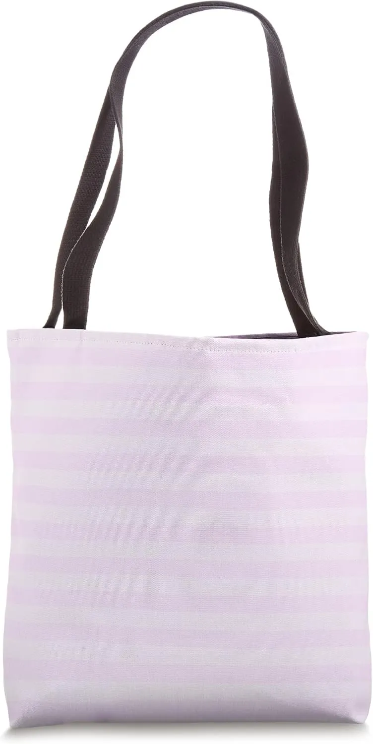Cotton Candy Pink Cabana Tent Stripe Tote Bag