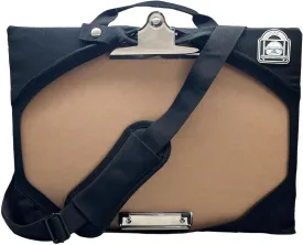 Field Bag with Integrated 11x17 Clipboard, Storage and Shoulder Strap: Perfect for Engineers, Inspectors, Roofers & Architects Black CJFB1117