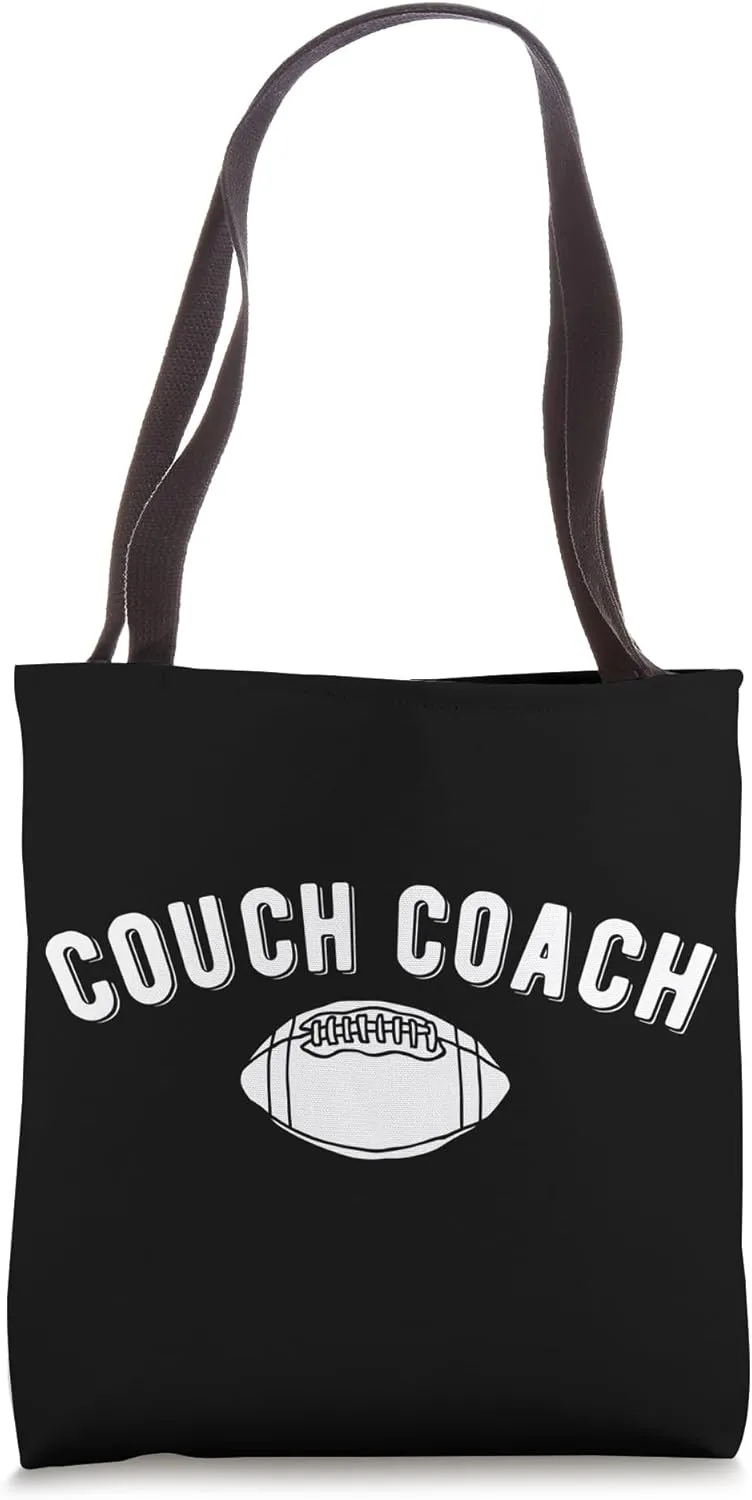 Football Couch Coach Retro Funny Athletic Coach Tote Bag
