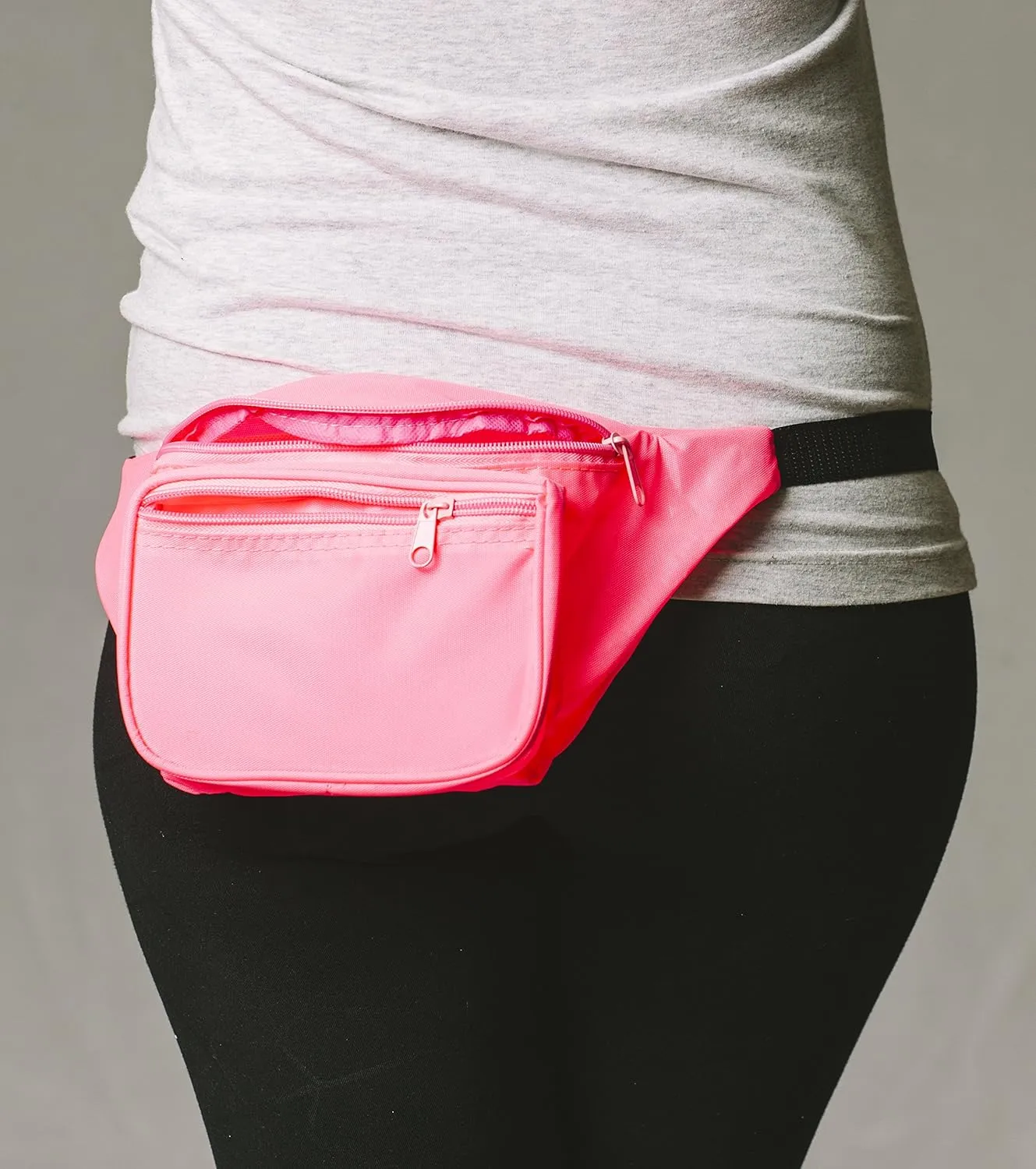 Funny Guy Mugs Plain Fanny Pack, Neon Pink