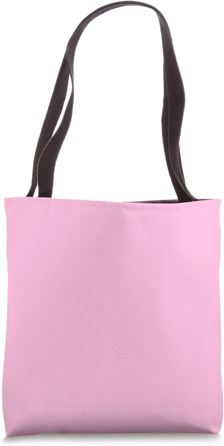 Monochrome Pastel Color Cotton Candy Pink Tote Bag