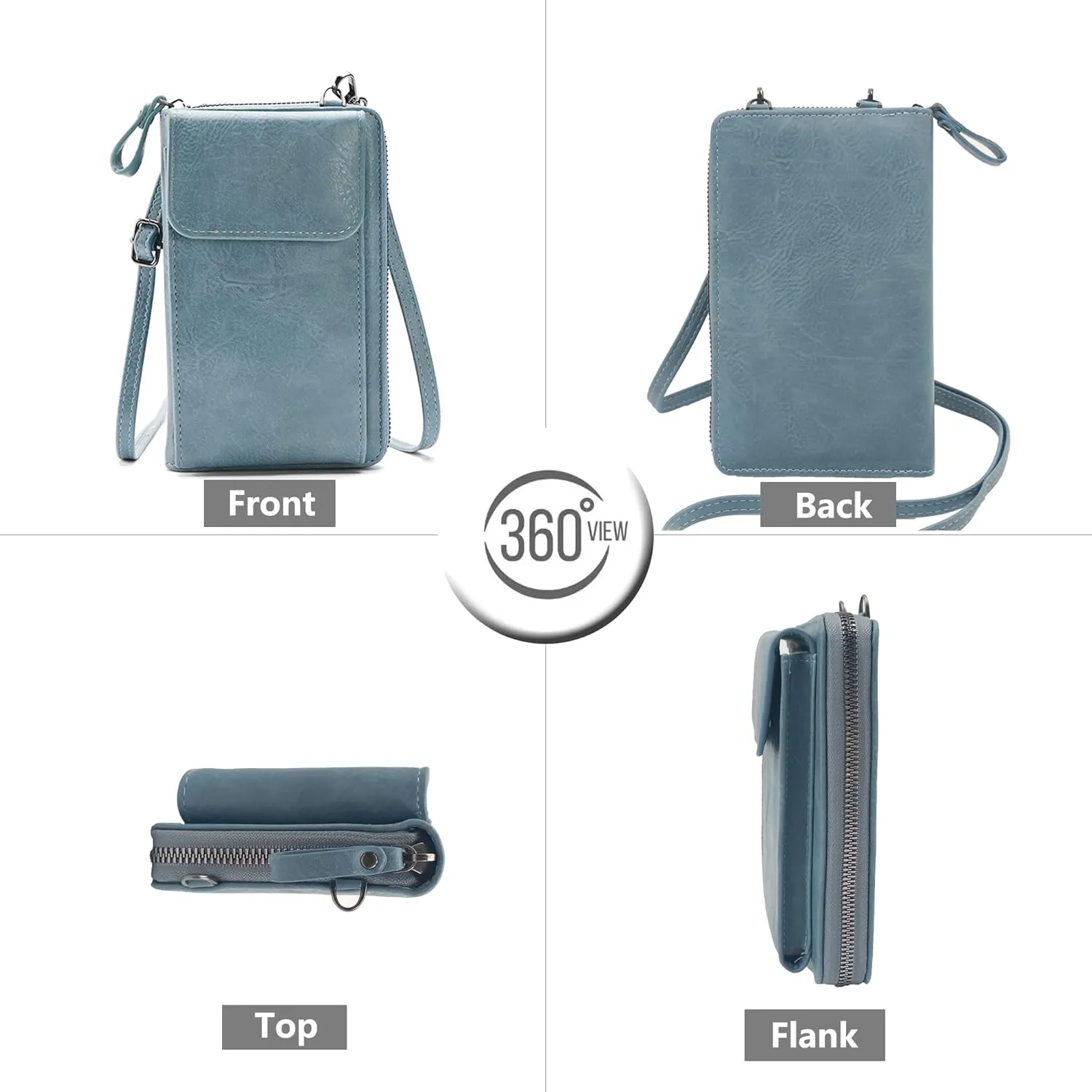 PORT&LOTUS Crossbody Bags for Women Cell Phone Purse Wallet Ladies Small Women's Handbags PU Leather Shoulder Card Holder