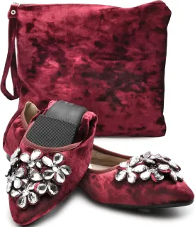Silky Toes Foldable Flats for Women Dressy Ballet Shoes for Purse