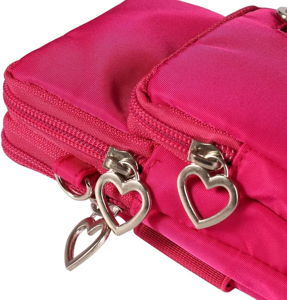 Women Small Crossbody Phone Bag Cell Phone Purse Shoulder Pouch Armband Wallet Case Handbag for iPhone Samsung Google Pixel