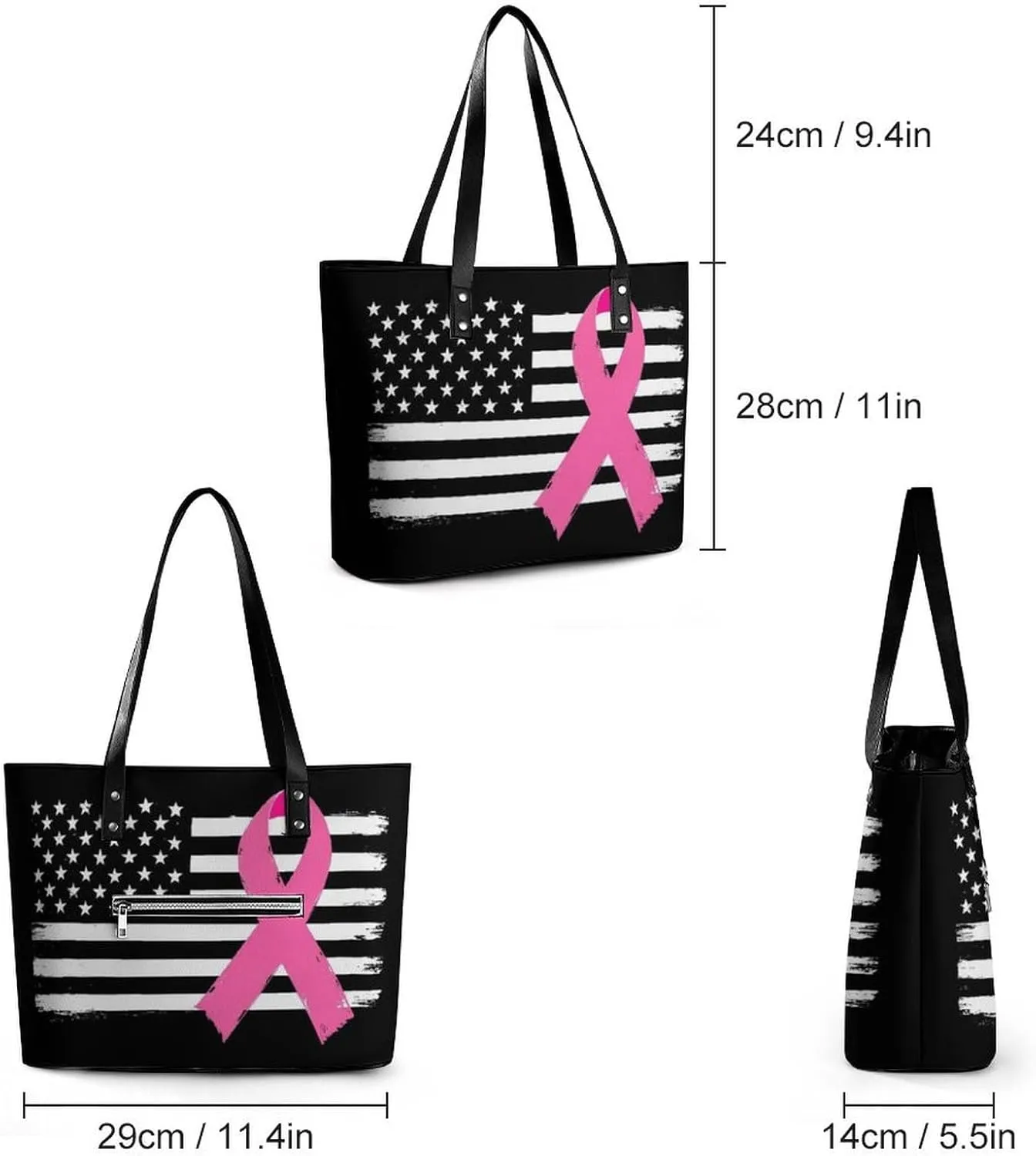 Women's Leather Large Capacity Work Tote Bag Handbags Big Commuter Bag